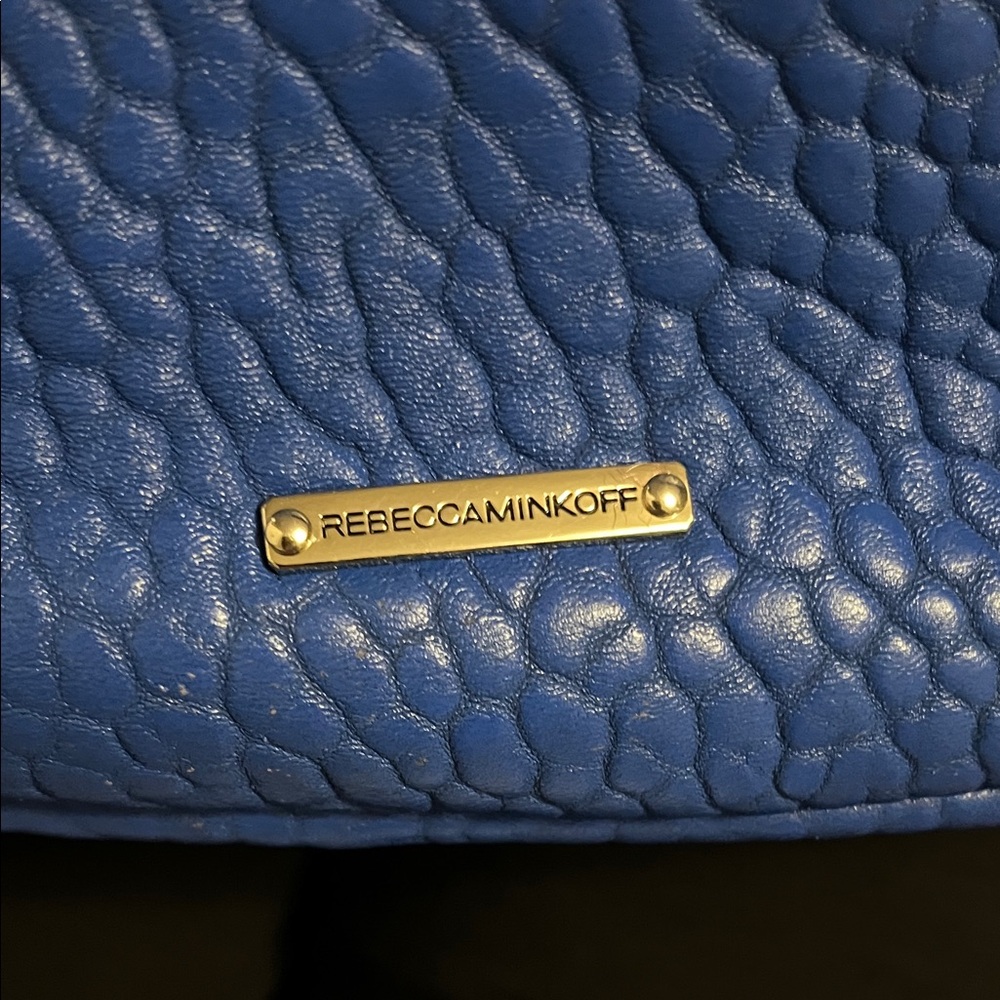 Rebecca Minkoff Julian mini Royal Blue Leather Backpack - Picture 3 of 16